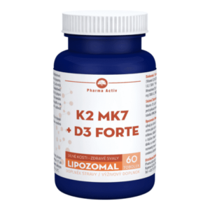 PHARMA ACTIV Lipozomal K2 MK7 + D3 forte 60 kapsúl