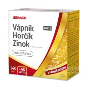 WALMARK Vápnik Horčík Zinok FORTE 140+40 tabliet
